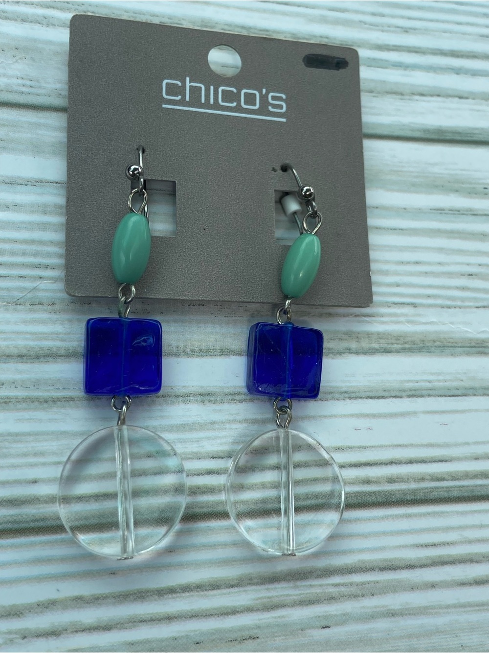 NEW Chicos Blue earrings